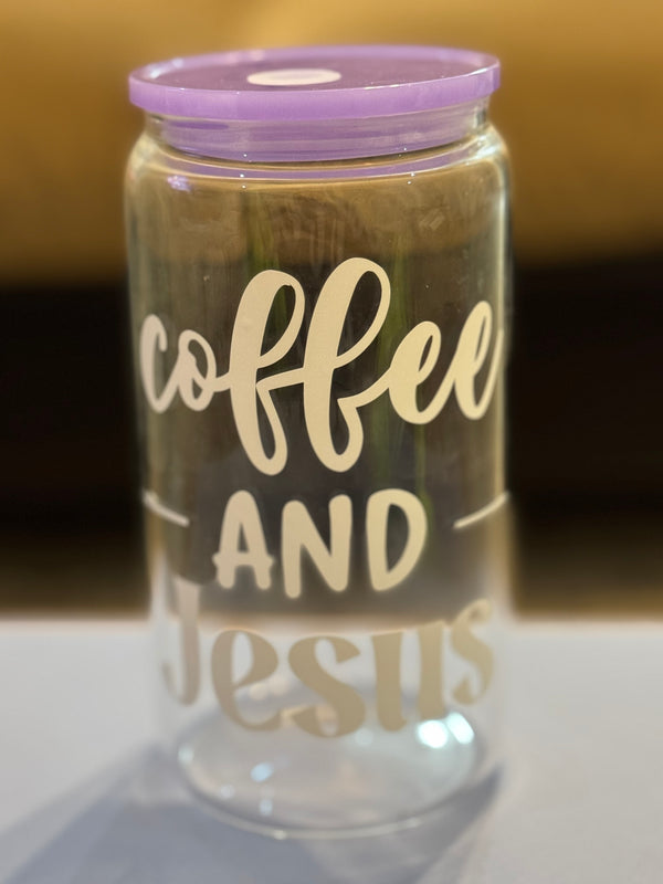Coffee & Jesus – Vaso de Cristal